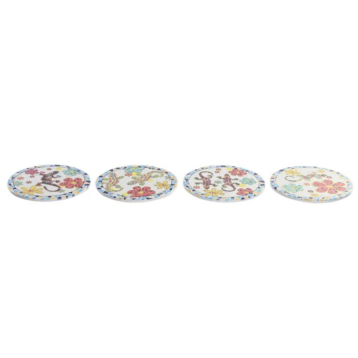 Salvamantel Mediterraneo DKD Home Decor Multicolor Blanco 20 x 0.7 x 20 cm (12 Unidades) 1 Salvamantel Mediterraneo DKD Home Decor Multicolor Blanco 20 x 0.7 x 20 cm (12 Unidades) 1