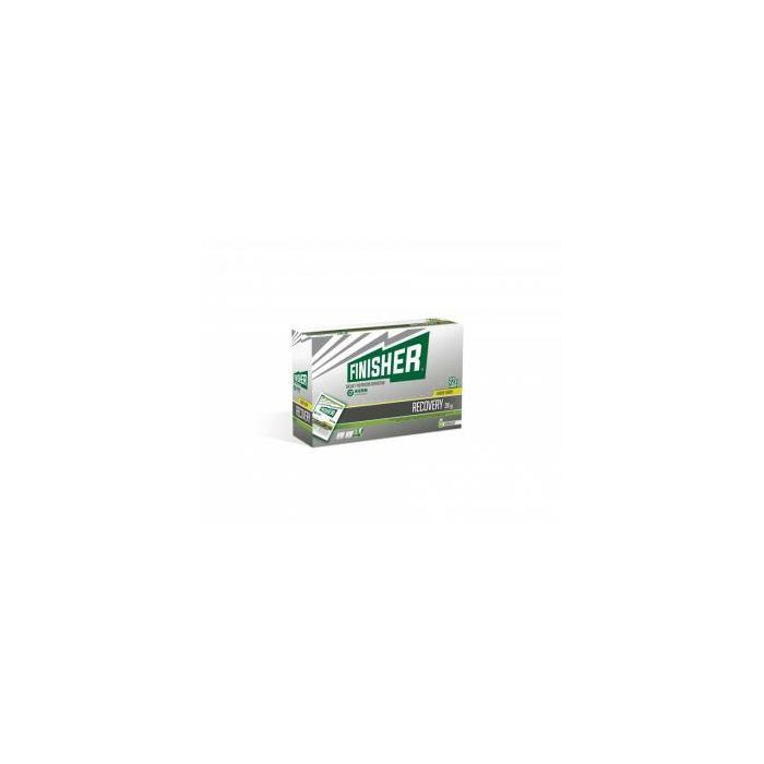 FINISHER Recovery Recuperación Muscular Sobres Sabor Limón. Vitaminas B6, B12, Magnesio y Potasio. 12 Sobres.