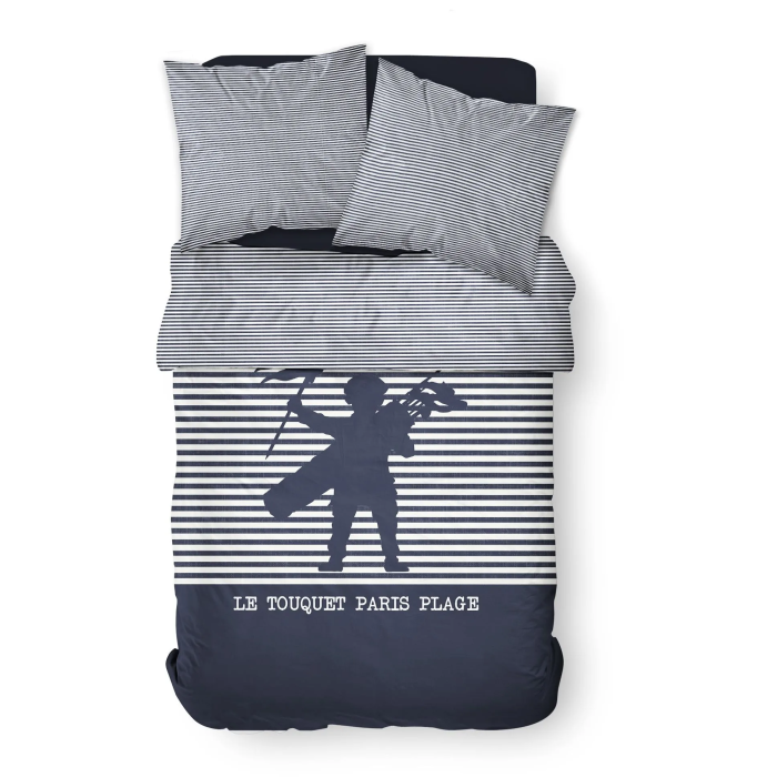 Today TOD3574641165796 Juego de Cama Doble 220 x 240 cm 100% Algodón Estampado Rayas