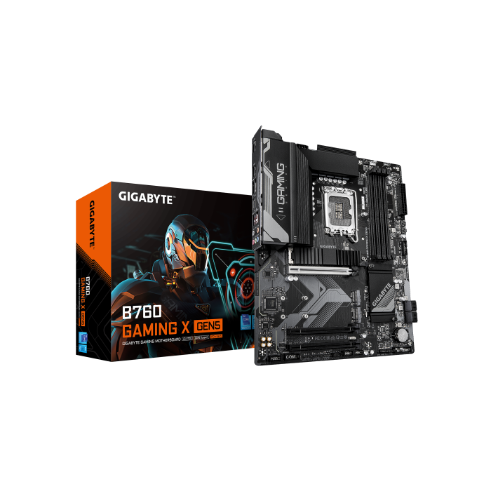 Gigabyte Placa Base B760 GAMING X DDR5 ATX LGA 1700 para Procesadores Intel 12ª, 13ª y 14ª Gen, Memoria DDR5, Triple M.2 PCIe 4.0, Ethernet 2.5GbE 0 Gigabyte Placa Base B760 GAMING X DDR5 ATX LGA 1700 para Procesadores Intel 12ª, 13ª y 14ª Gen, Memoria DDR5, Triple M.2 PCIe 4.0, Ethernet 2.5GbE 0