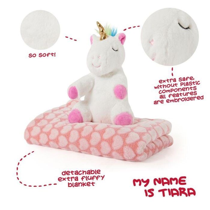 Peluche + Manta suave Unicornio Tiara 22cm 2 Peluche + Manta suave Unicornio Tiara 22cm 2