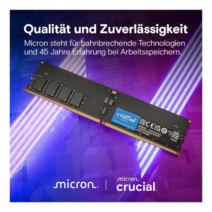 Crucial CT2K32G64C52CU5 Kit de Memoria RAM 64GB (2x32GB) DDR5 6400MT/s CL52 288-pin DIMM 4