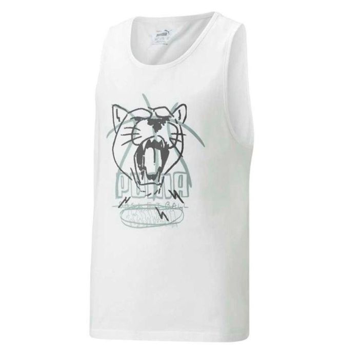 Camiseta de baloncesto Puma Tank B Blanco 0 Camiseta de baloncesto Puma Tank B Blanco 0
