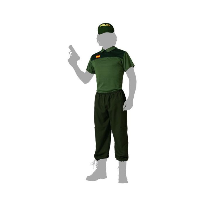 Disfraz Guardia Civil Camiseta Verde Hombre Adulto XS-S 4 Disfraz Guardia Civil Camiseta Verde Hombre Adulto XS-S 4