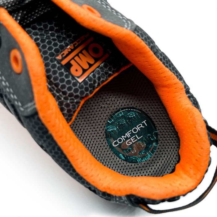 Omp Zapatillas de Trabajo Seguridad S1P SRC ESD Pro Sport Talla 39 Gris Naranja OMPS90013920 10