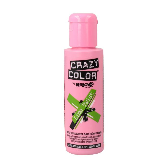Crazy Color 68 Lime Twist - Tinte de pelo color intenso de fantasía 100ml