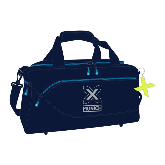 Bolsa de Deporte Munich Nautic Azul marino 50 x 25 x 25 cm