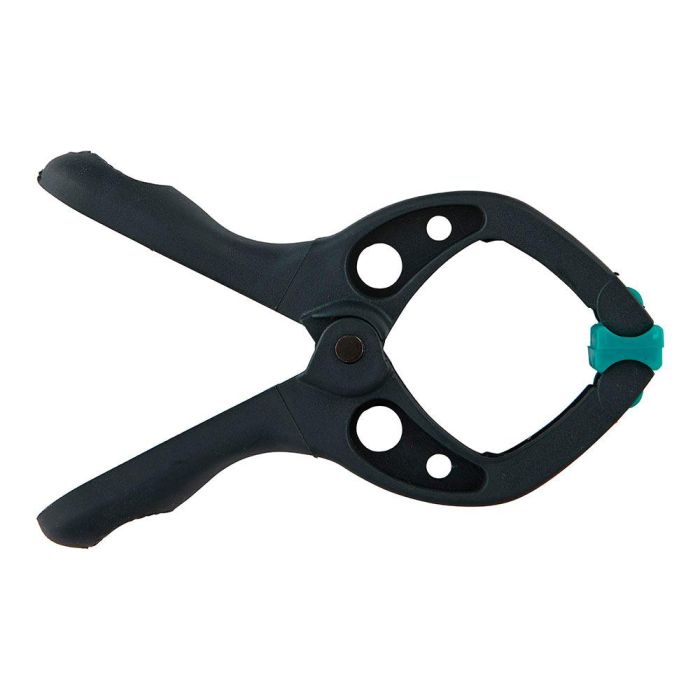 Wolfcraft Pinza con resorte Microfix 3433000, ancho de sujeción 30 mm, agarre preciso, mordazas móviles, colores surtidos