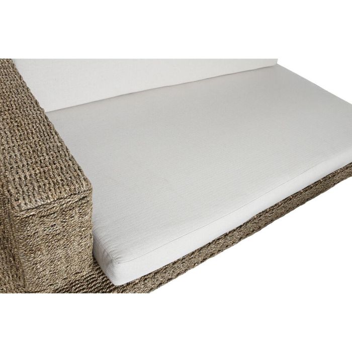 DKD Home Decor Indo 1c25 Sofá de Jardín/Salón Natural Fibra y Teca, Set 3 Piezas con Cojines, 192 cm Ancho 3 DKD Home Decor Indo 1c25 Sofá de Jardín/Salón Natural Fibra y Teca, Set 3 Piezas con Cojines, 192 cm Ancho 3