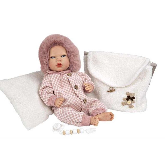 Muñeca reborn manuela con bolso y cojin 40 cm cuerpo blando 14 Muñeca reborn manuela con bolso y cojin 40 cm cuerpo blando 14