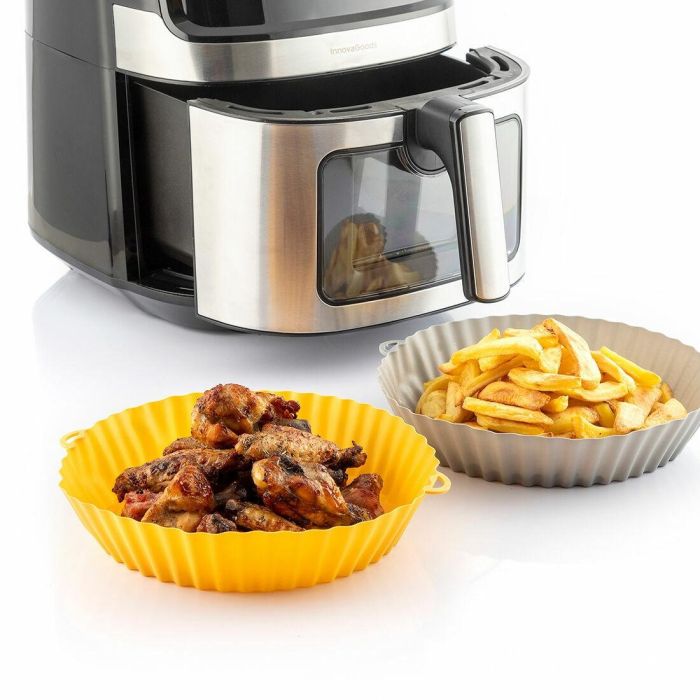 Pack Cestas de Silicona con Pincel para Freidoras de Aire y Freidora de Aire con Grill, Accesorios y Recetario InnovaGoods 17