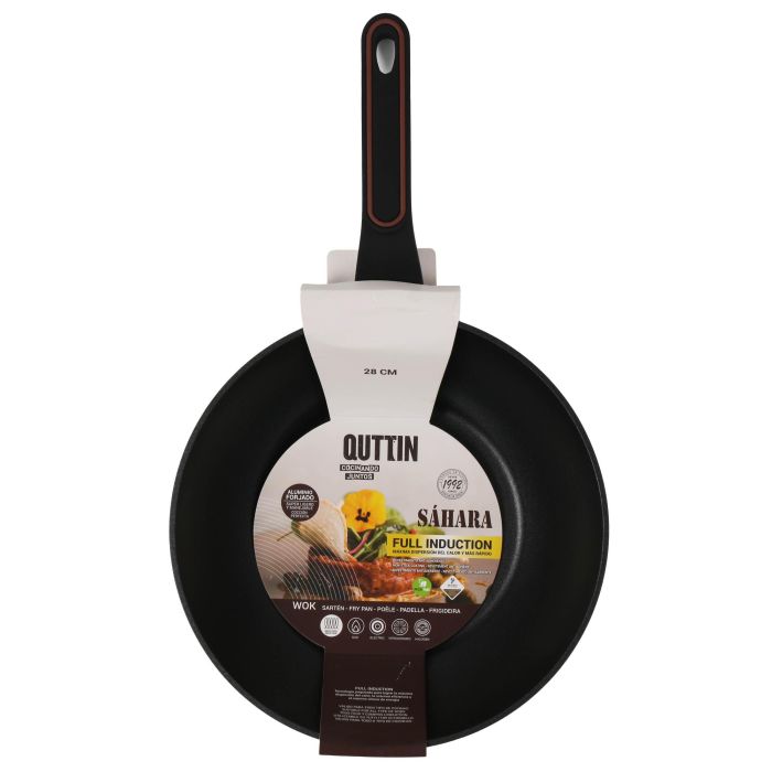 Wok de aluminio forjado 28 cm Full Sahara - Quttin (6 Unidades) 1 Wok de aluminio forjado 28 cm Full Sahara - Quttin (6 Unidades) 1