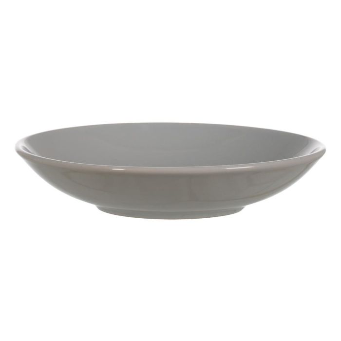 Plato Hondo Gris Stoneware Cocina 22 X 22 X 4,50 cm