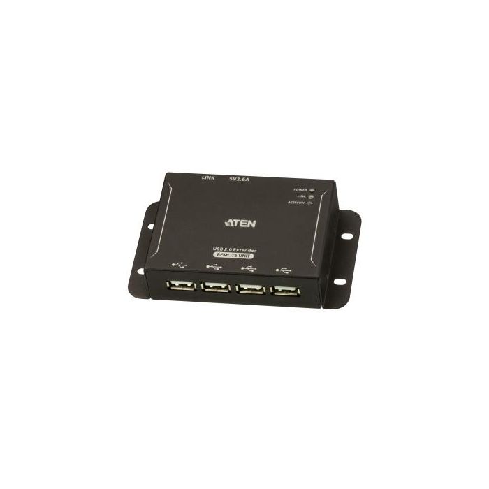 Aten UCE3250 Extensor USB 2.0 de 4 Puertos a 50m por Cable Ethernet CAT 5/5e/6, Hub USB Profesional con Carcasa Metálica 1 Aten UCE3250 Extensor USB 2.0 de 4 Puertos a 50m por Cable Ethernet CAT 5/5e/6, Hub USB Profesional con Carcasa Metálica 1