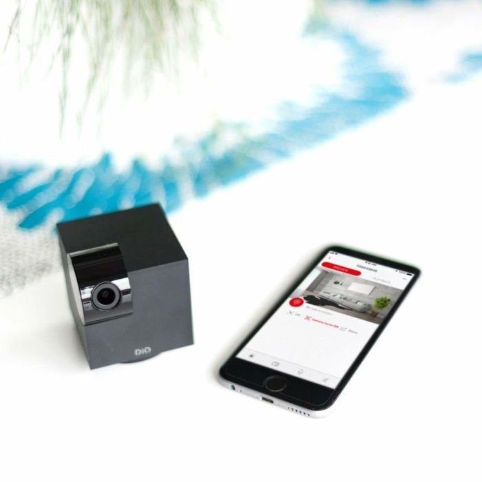 Dio Connected Home DIOCAM-RI01 Cámara de Vigilancia HD Interior Wi-Fi Giratorio Visión Nocturna 1080P 2