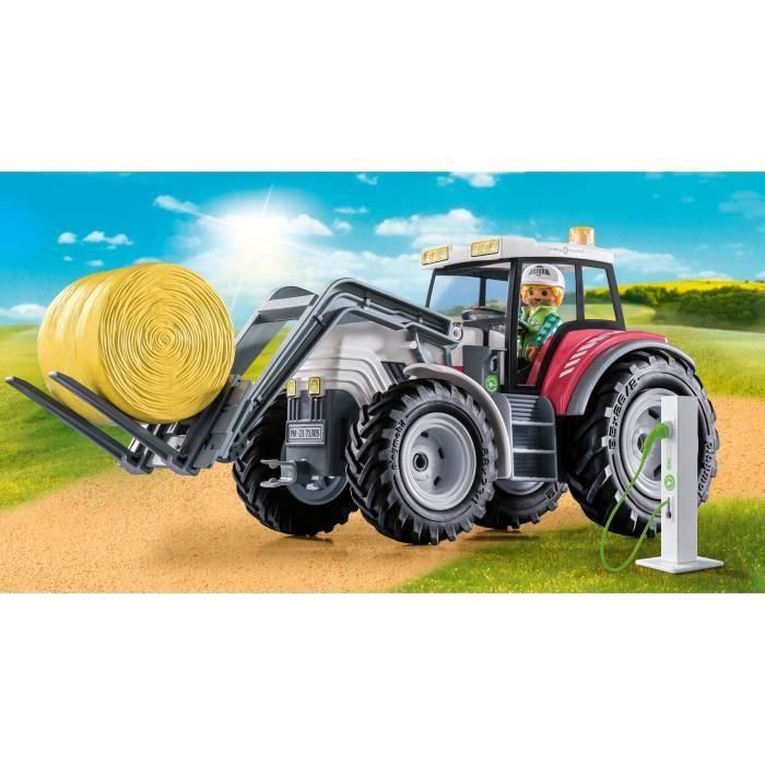 Playmobil 71305 Tractor Grande Eléctrico Country con Accesorios para Niños +4 Años 1