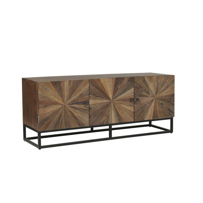 Mueble de TV Home ESPRIT Negro Natural 135 x 40 x 55 cm 4