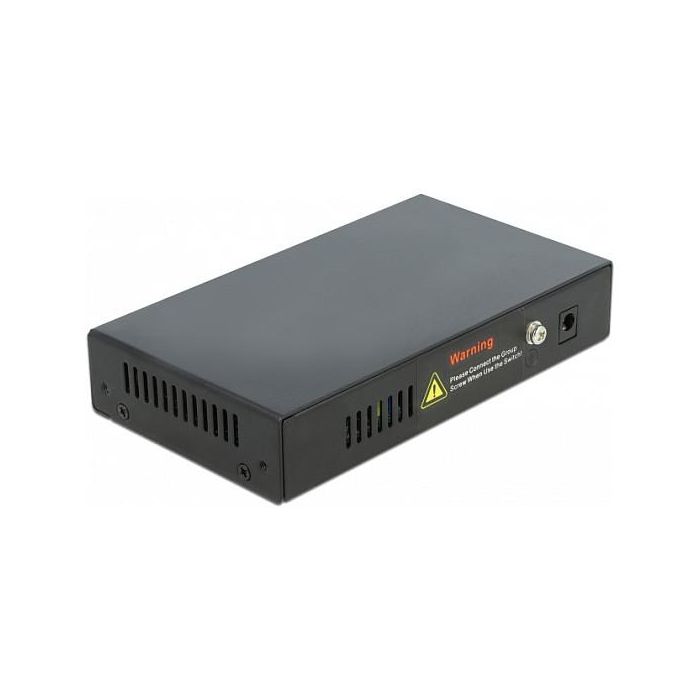 DeLOCK Conmutador Gigabit Ethernet Switch 4 Puertos PoE + 1 Ranura SFP, IEEE 802.3at, Sin Ventilador, Negro 1
