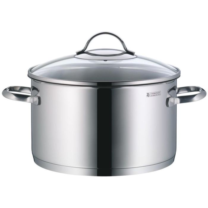 WMF Provence Plus - Set de Ollas y Cacerolas: Olla Baja 2.5L, Ollas Altas 1.9L, 3.3L, 5.7L y Cazo 1.7L, Plata 4