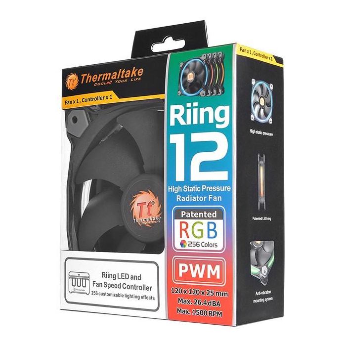 120mm Thermaltake Riing 12 LED RGB 5 120mm Thermaltake Riing 12 LED RGB 5