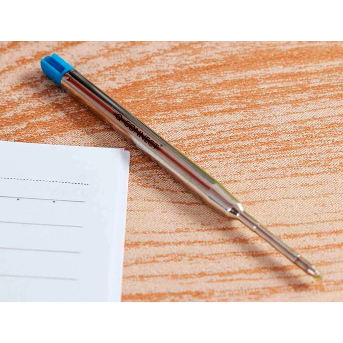 Q-connect Recambio Bolígrafo Tipo Parker Azul 0.7mm Cuerpo Metálico Recargable 5