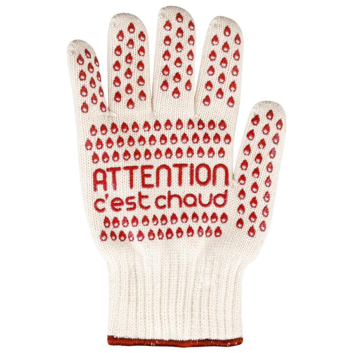 Cook Concept Guante Resistente Al Calor con Silicona Antideslizante, hasta 250 grados, Talla Única, se adapta a ambas manos, 17x1,7 cm; h.27cm 4