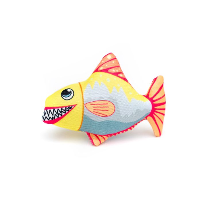 Gloria Guppys Juguete para Gato Pez con Plumas y Catnip de Lona para Jugar Lanzar o Solo 6