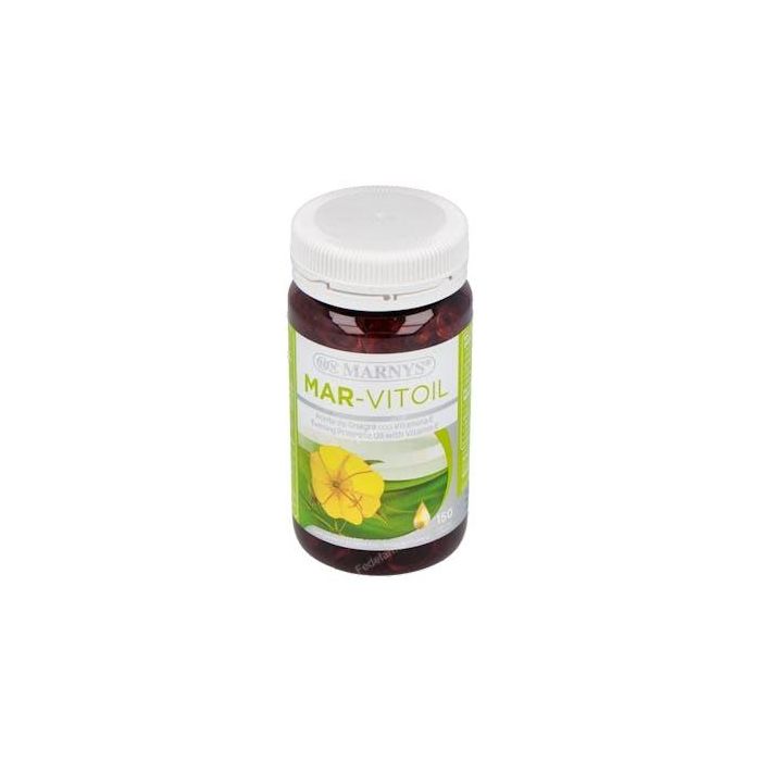 Mar-Vitoil Aceite de Onagra 500mg 150 Perlas, prensado en frío, Vitamina E