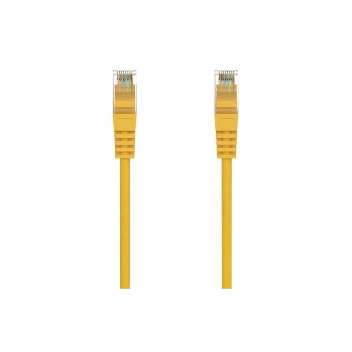 AISENS - CABLE DE RED LATIGUILLO RJ45 LSZH CAT.6A 500 MHZ UTP AWG24, AMARILLO, 0.5M 2