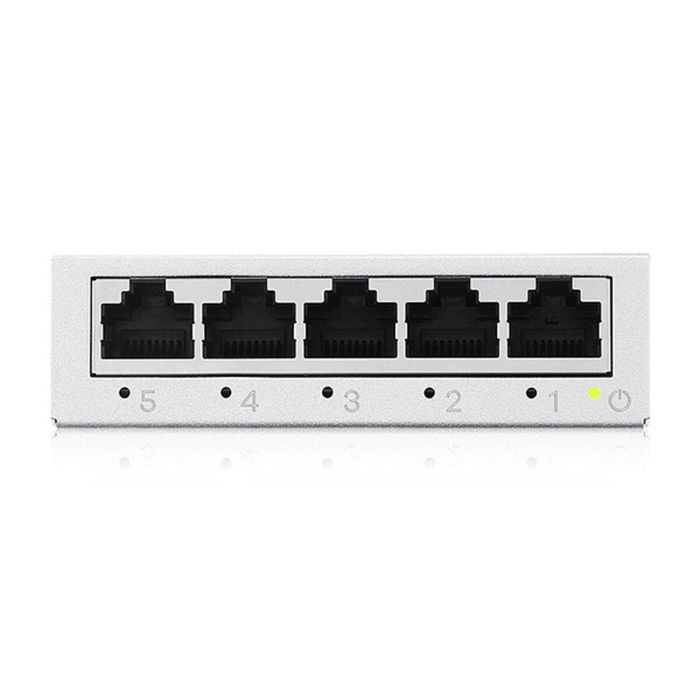 Zyxel GS-105BV5 Switch Mini 5 Puertos Gigabit Ethernet RJ-45 10/100/1000 Mbps con Soporte Automático MDI/MDIX y QoS 3