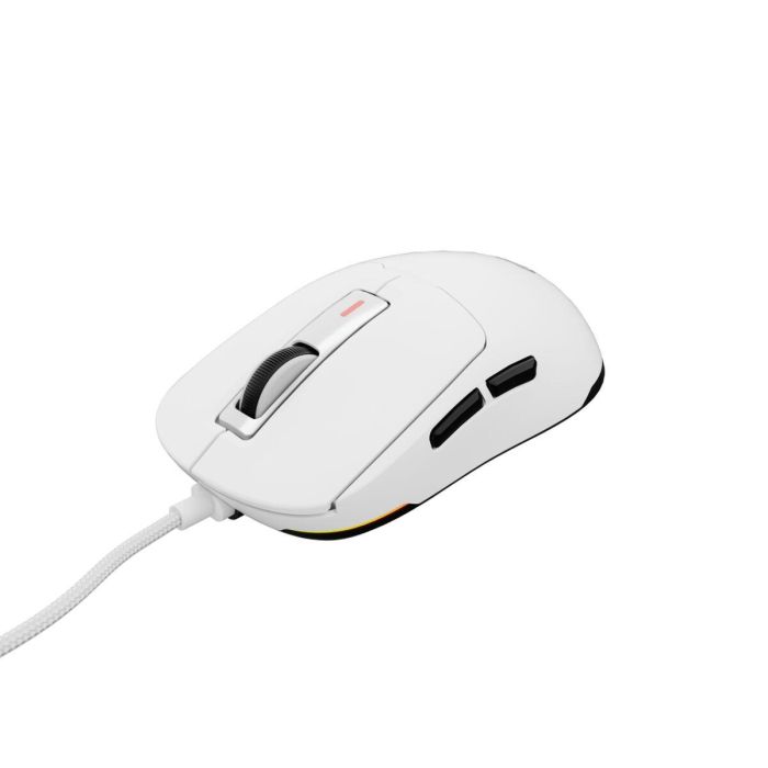 Genesis Ratón Gaming Krypton 660 Blanco, Ratón Óptico para Juegos con Sensor Pixart PAW3327 y Retroiluminación RGB, 12000 DPI 12