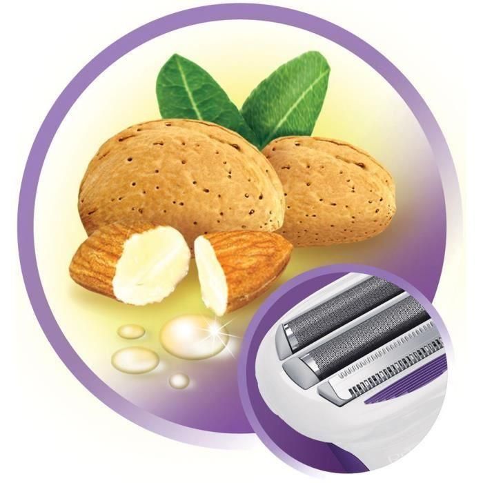 Remington Maquinilla de Afeitar Femenina Wet & Dry Hipoalergénica Recargable con Cuchillas Flotantes y Aceite de Almendras 3 Remington Maquinilla de Afeitar Femenina Wet & Dry Hipoalergénica Recargable con Cuchillas Flotantes y Aceite de Almendras 3