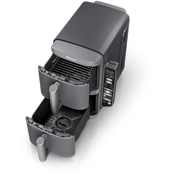 Ninja Freidora de aire Doble apilable XL SL451EU, 9.5L, 6 Programas, Sonda Temperatura, 2470W 5
