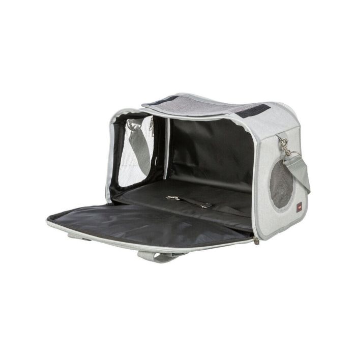 Bolso para Mascotas Trixie Gris 25 × 27 × 42 CM 4 Bolso para Mascotas Trixie Gris 25 × 27 × 42 CM 4