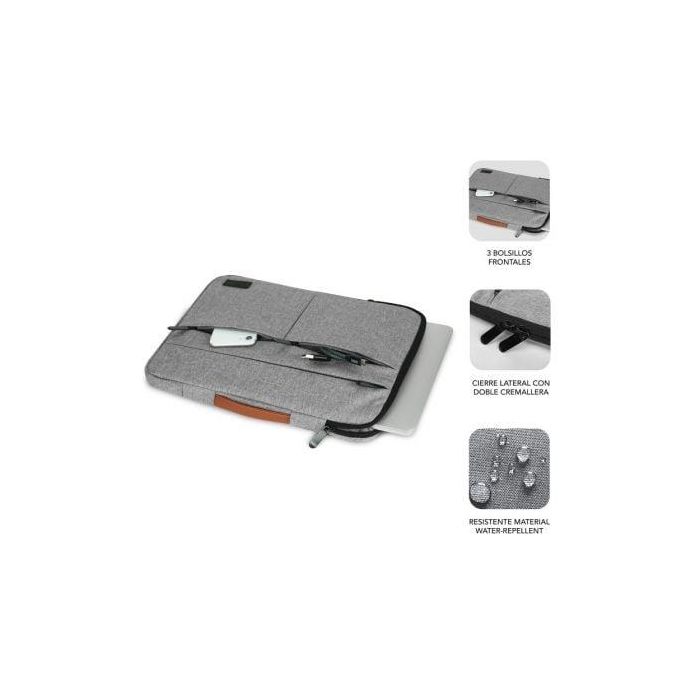 SUBBLIM SUBLS-AP36002 maletines para portátil 35,6 cm (14") Gris 1 SUBBLIM SUBLS-AP36002 maletines para portátil 35,6 cm (14") Gris 1