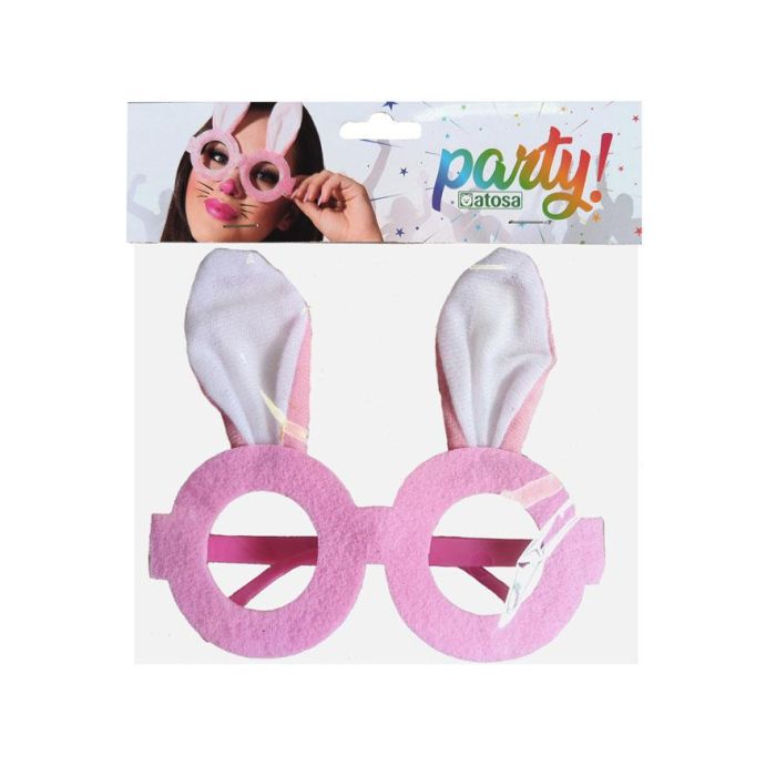 Gafas Conejo Rosa Mujer Adulto para Fiestas y Disfraces 1