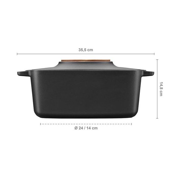 Fiskars Kochtopf Norden Gusseisen Oval 5L 4