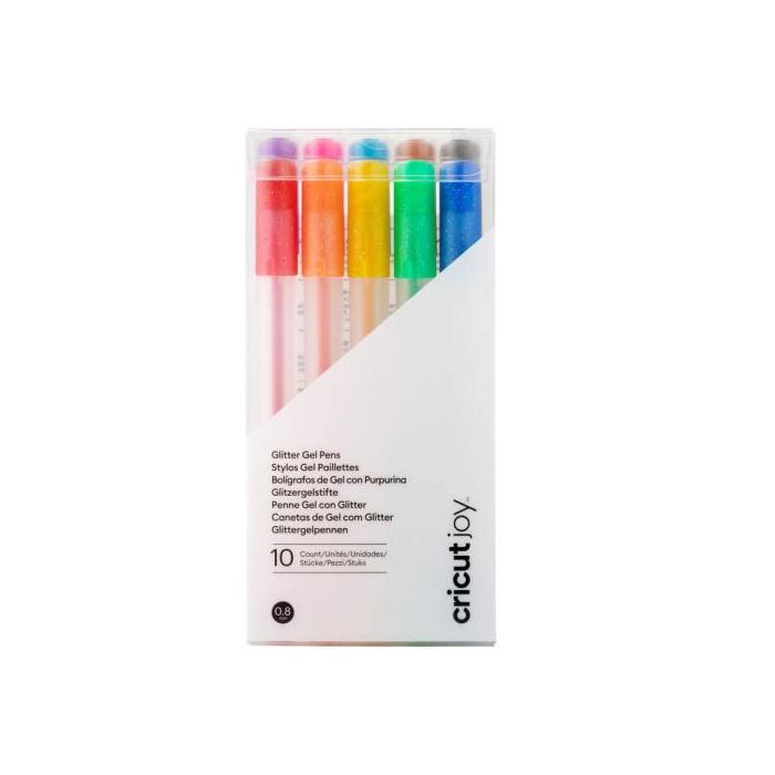 Cricut 2009964 bolígrafo de gel Bolígrafo de gel con tapa Negro, Marrón, Verde, Azul claro, Naranja, Púrpura, Rojo, Amarillo 10 pieza(s) Cricut 2009964 bolígrafo de gel Bolígrafo de gel con tapa Negro, Marrón, Verde, Azul claro, Naranja, Púrpura, Rojo, Amarillo 10 pieza(s)