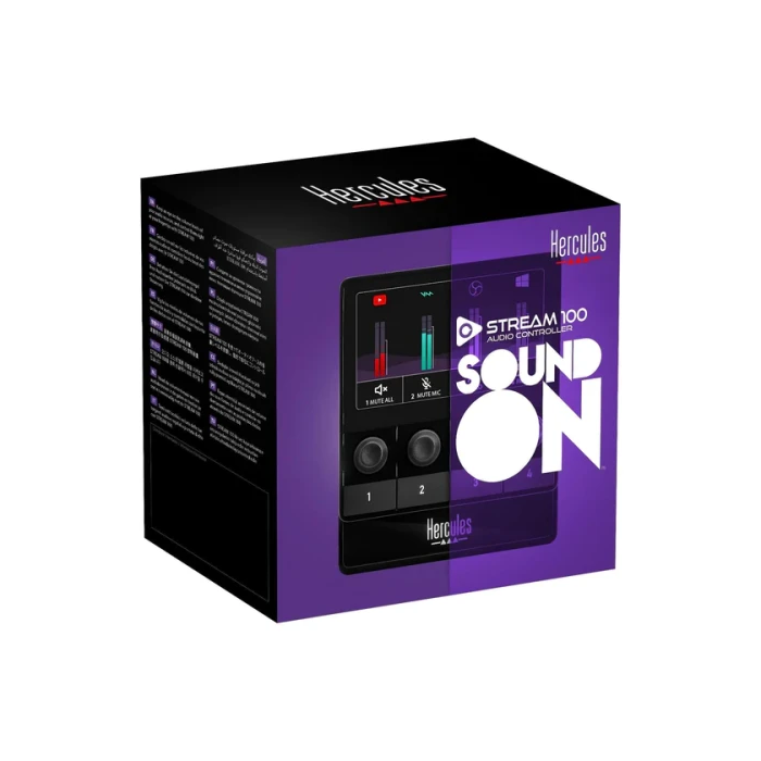 Hercules Stream 100 Controlador de Audio para Livestreams con Pantalla LCD e Intuitivo Manejo de Sonido 5 Hercules Stream 100 Controlador de Audio para Livestreams con Pantalla LCD e Intuitivo Manejo de Sonido 5
