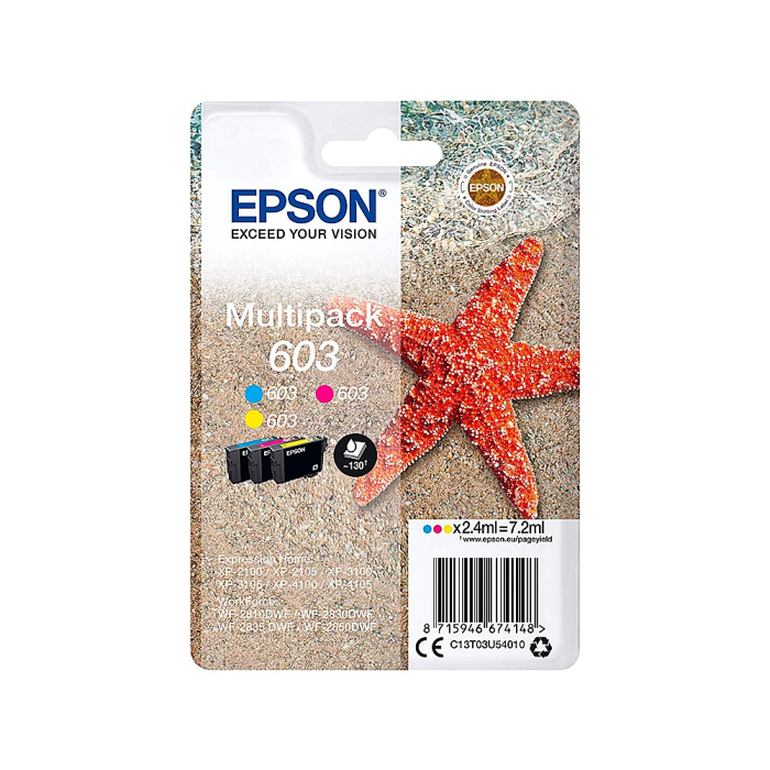 EPSON tinta MultiPack Std Estrella de mar 3 tintas 603 No Tag Multi 1