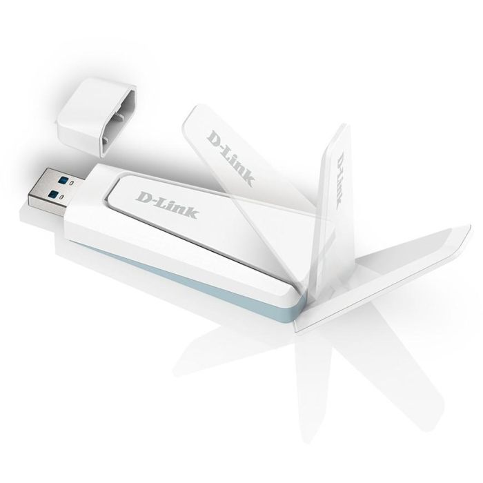 D-Link AX18U Adaptador USB Wi-Fi 6 AX1800 Doble Banda 2.4/5GHz para Streaming y Gaming con Seguridad WPA3 3