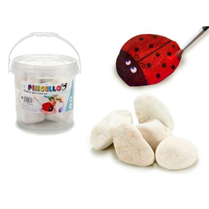 Pincello Bote de Piedras para Colorear 3 Kg, Dimensiones 18x16x18 cm (4 Unidades) Pincello Bote de Piedras para Colorear 3 Kg, Dimensiones 18x16x18 cm (4 Unidades)
