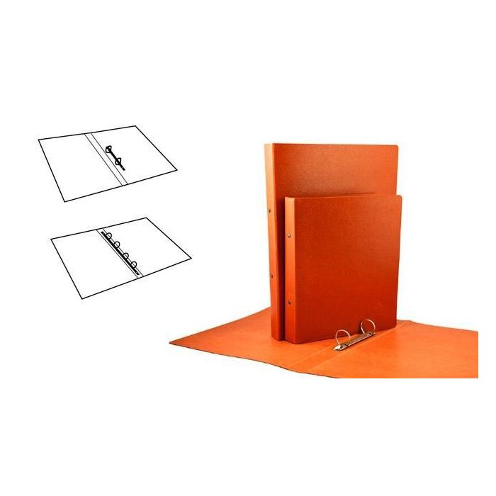 Mariola Carpeta Anillas 2 x 40 mm 4º Cartón Compacto Gofrado Nº 12 Cuero (Pack de 5 Unidades) (5 Unidades)