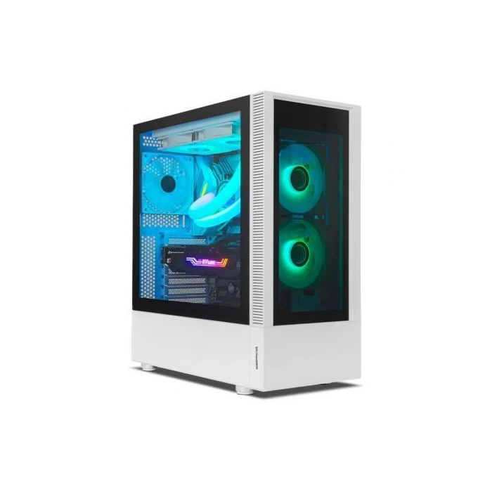 Nox Caja Gaming Semitorre Hummer Nemesis NXHUMMERNMSSWH Blanca con Cristal Templado y ARGB