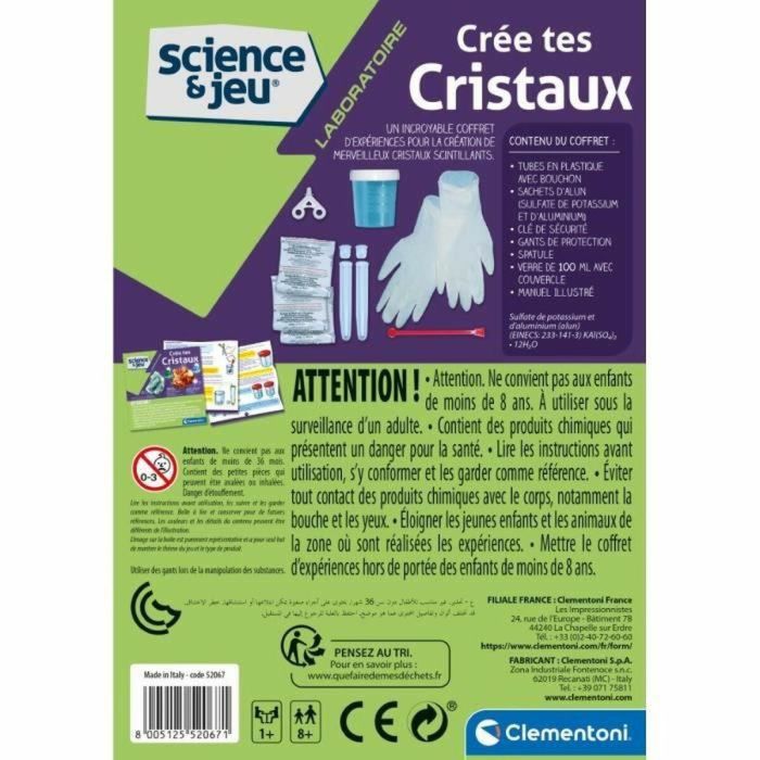 Juego de Ciencia Clementoni Creates Crystals Fluorescente 2 Juego de Ciencia Clementoni Creates Crystals Fluorescente 2