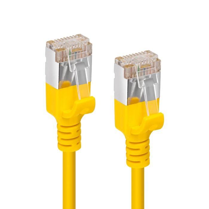 MicroConnect CAT6A U-FTP Slim, LSZH, 7.5m Network Cable, Yellow 1 MicroConnect CAT6A U-FTP Slim, LSZH, 7.5m Network Cable, Yellow 1