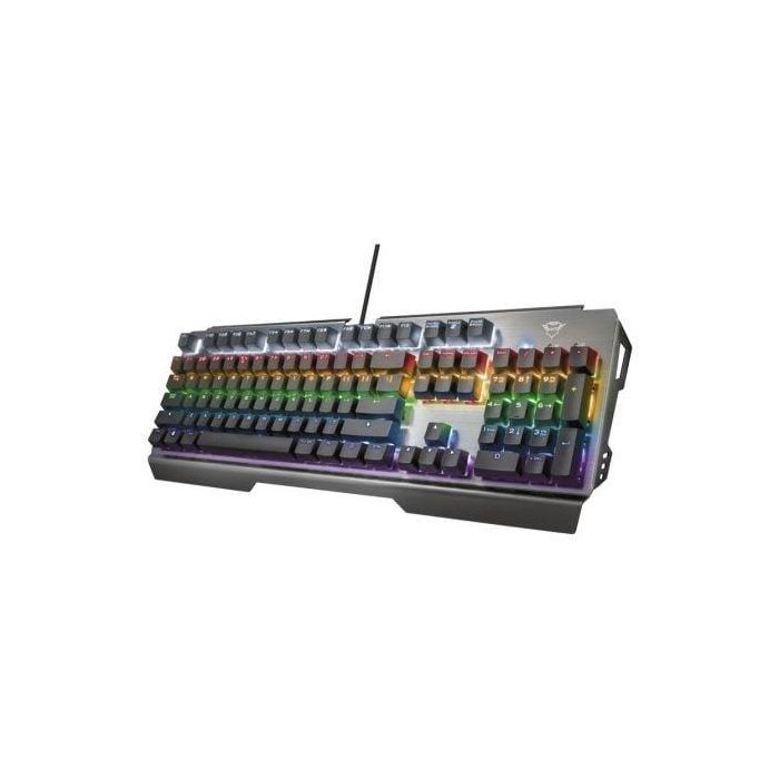 TECLADO MECÁNICO TRUST GAMING GXT 877 SCARR - 11 TECLAS MULTIMEDIA ACCESO DIRECTO - 7 MODOS RETROILUMINACIÓN - 8 TECLAS GAMING - CABLE USB 180 CM 0 TECLADO MECÁNICO TRUST GAMING GXT 877 SCARR - 11 TECLAS MULTIMEDIA ACCESO DIRECTO - 7 MODOS RETROILUMINACIÓN - 8 TECLAS GAMING - CABLE USB 180 CM 0