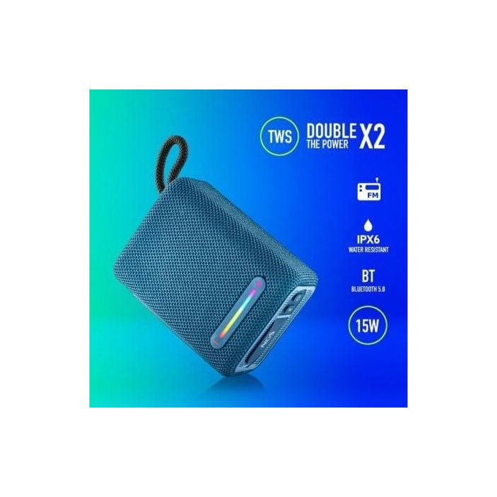 Altavoz Ngs Roller Furia 1 Portatil 60 W Bluetooth Luces Rgb E Impermeabilidad Ipx7 Color Azul 2 Altavoz Ngs Roller Furia 1 Portatil 60 W Bluetooth Luces Rgb E Impermeabilidad Ipx7 Color Azul 2