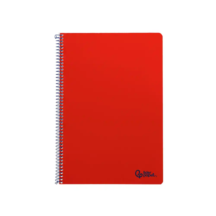 Liderpapel Cuaderno espiral A4 Smart tapa blanda 80 hojas 75gr pauta 3,5mm con margen color rojo 1