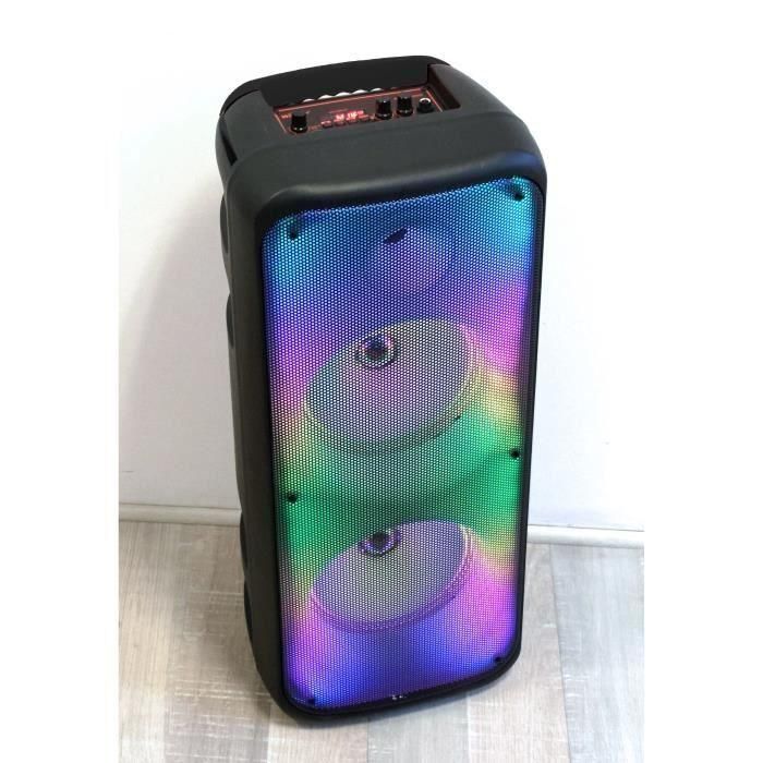 Inovalley KA25-FIRE Altavoz Karaoke iluminado Bluetooth V5.0 850W 64 cm Negro 1